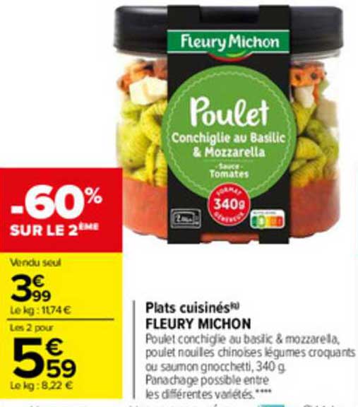 plats cuisinés fleury michon