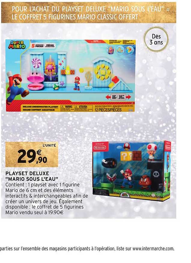 playset deluxe "mario sou l'eau"