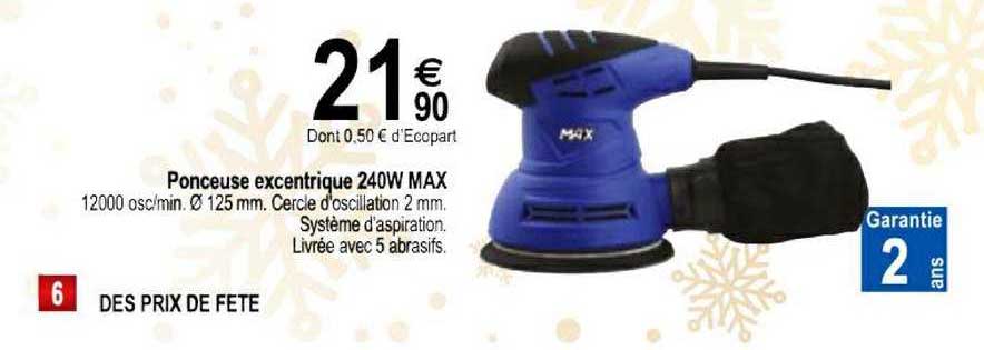 ponceuse excentrique 240w max