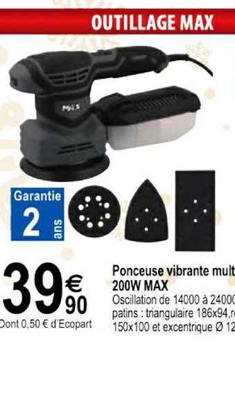 ponceuse vibrante multifonction 200w max