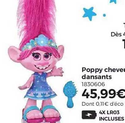 poppy cheveux dansants