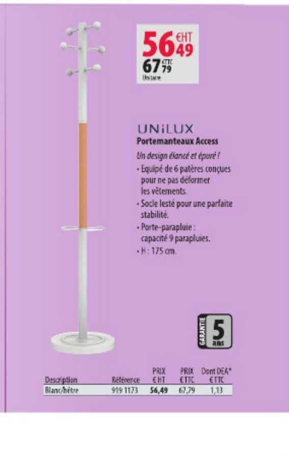 portemanteaux access unilux