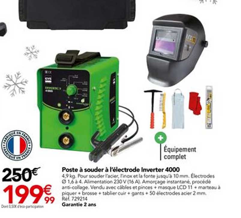poste à souder à l'électrode inverter 4000