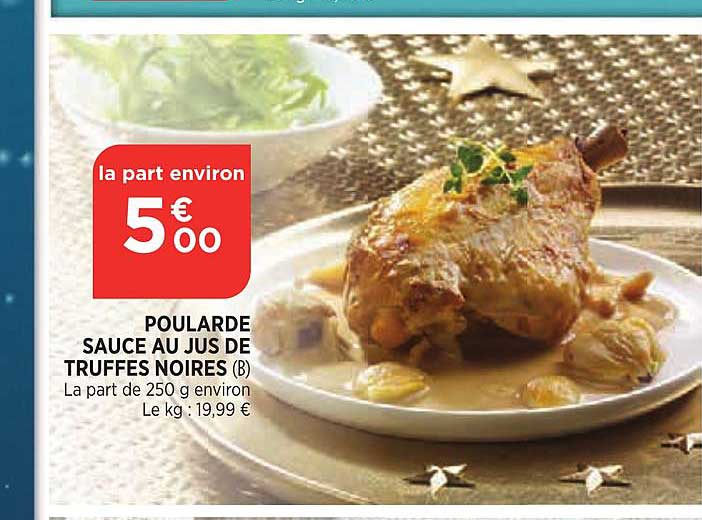 poularde sauce au jus de truffes noires
