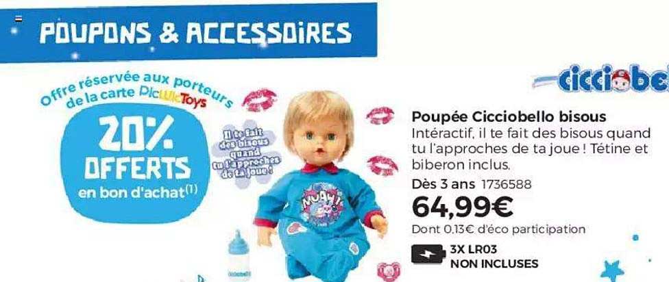 poupée cicciobello bisous