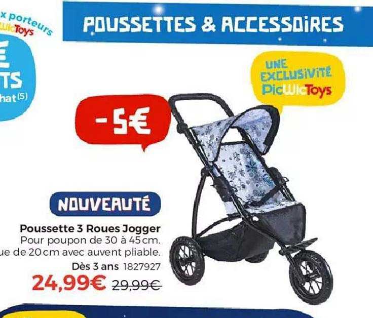 poussette 3 roues jogger