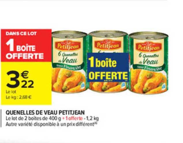 quenelles de veau petitjean