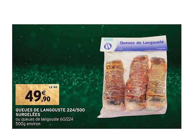 Queues De Langouste 224-500 Surgelées