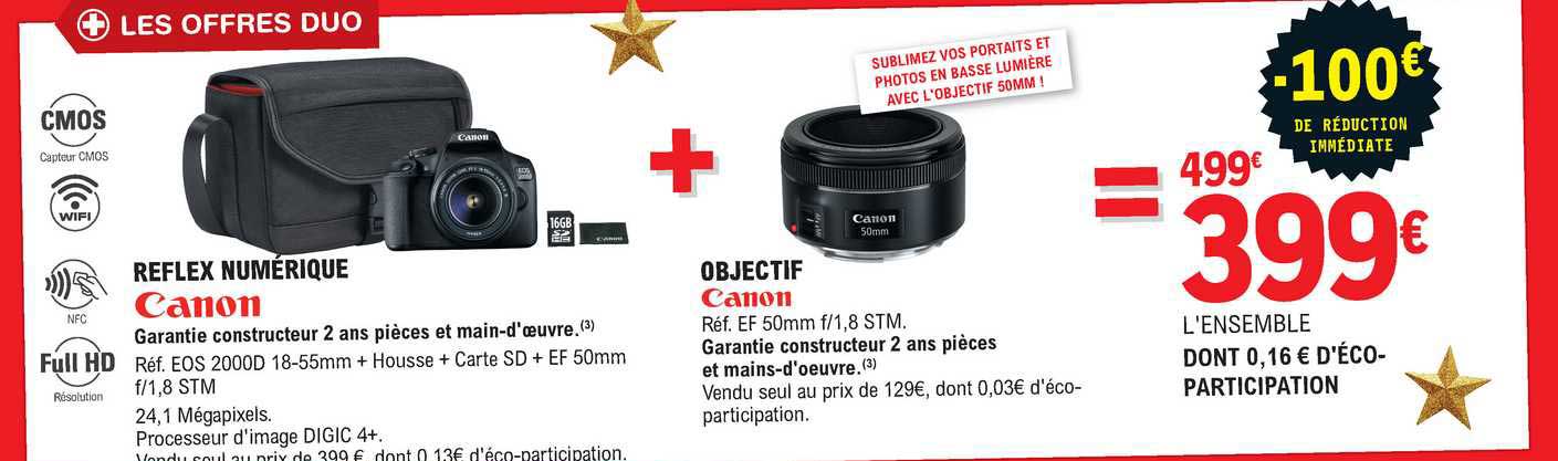 reflex numérique canon, objectif canon
