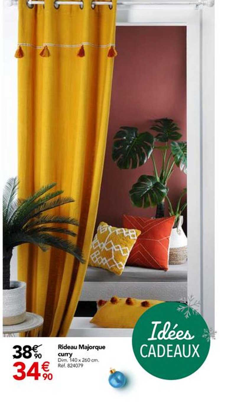 rideau majorque curry