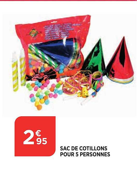 sac de cotillons pour 5 personnes