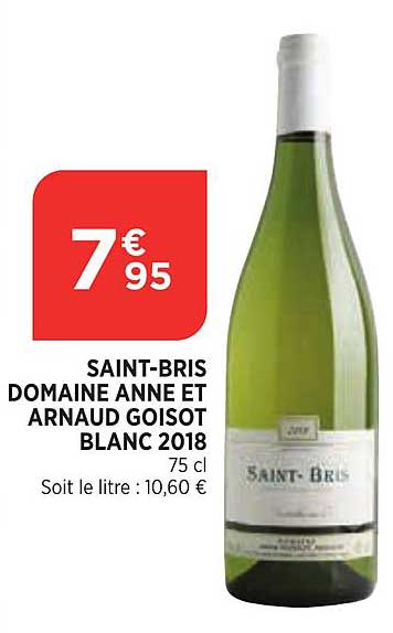 saint bris domaine anne et arnaud goisot blanc 2018