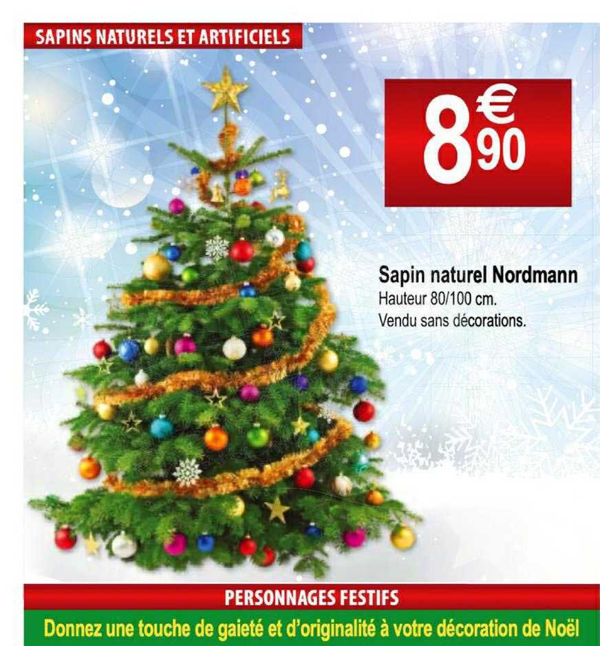 sapin naturel nordmann
