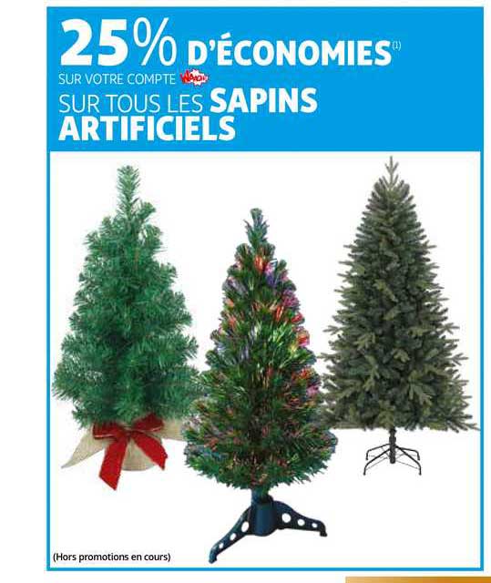 sapins artificiels