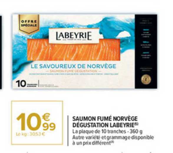 Saumon Fumé Norvège Dégustation Labeyrie