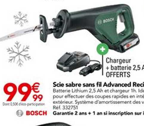 scie sabre sans fil advanced reci bosch