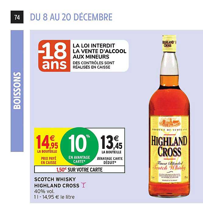 scotch whisky highland cross