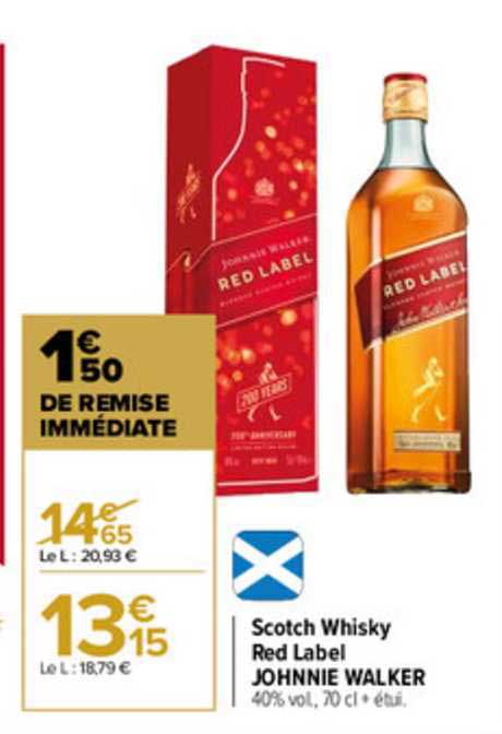 Scotch Whisky Red Label Johnnie Walker
