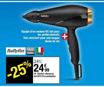 sèche-cheveux babyliss