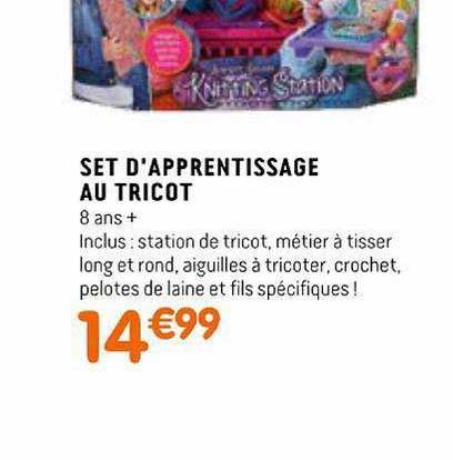 set d'apprentissage au tricot