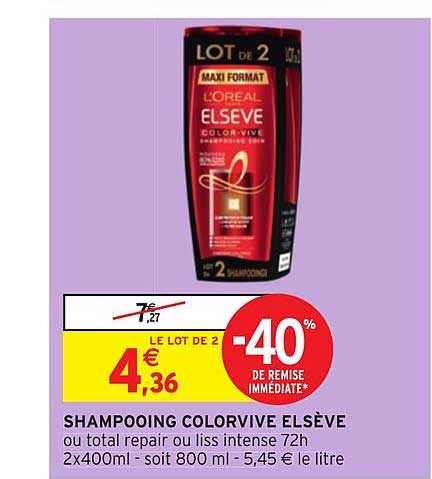 shampooing colorvive elsève