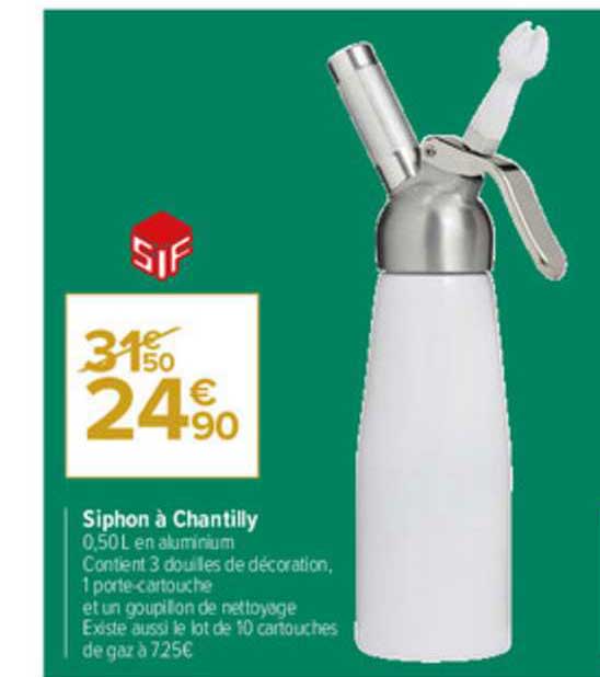 Siphon à Chantilly