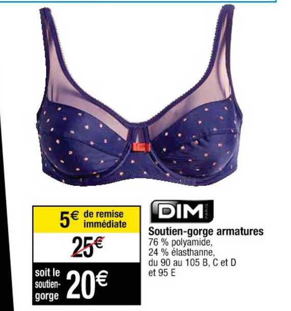 soutien-gorge armatures dim