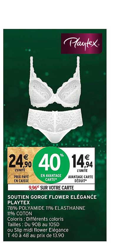 Soutien Gorge Flower Elégance Playtex
