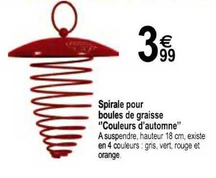 Spirale Pour Boules De Graisse "couleurs D'automne"