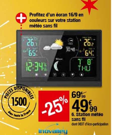 station météo sans fil inovalley