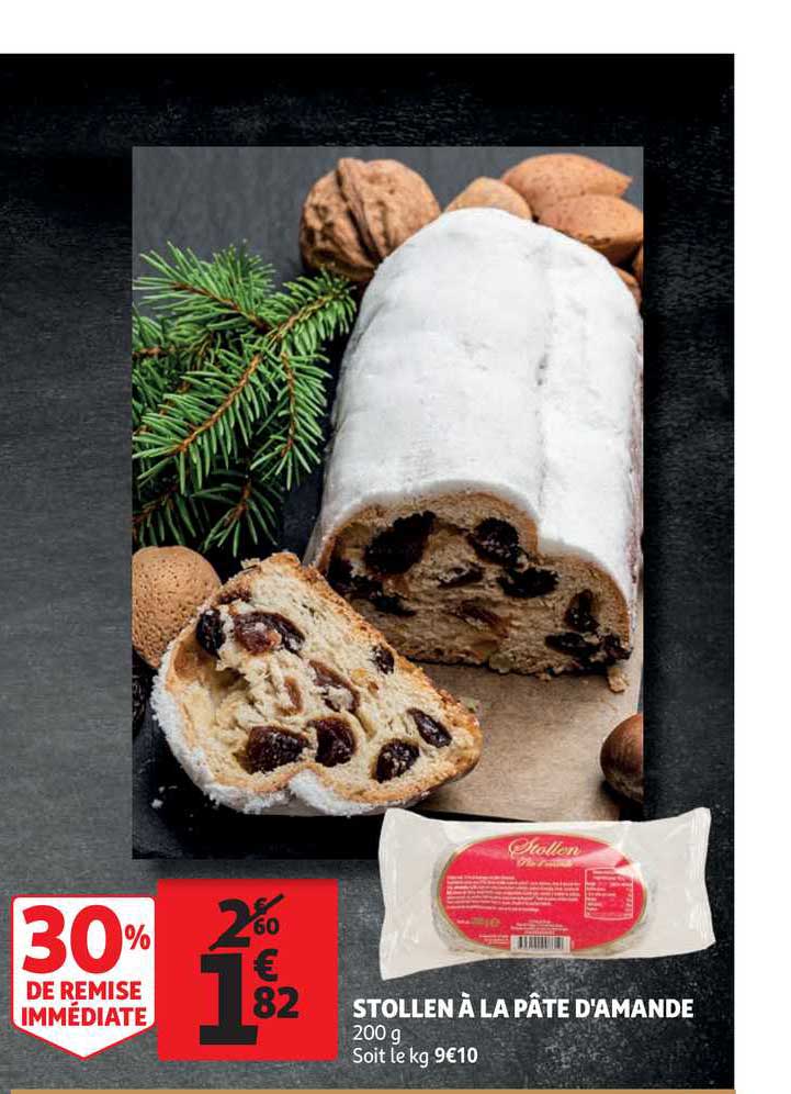 stollen à la pâte d'amande