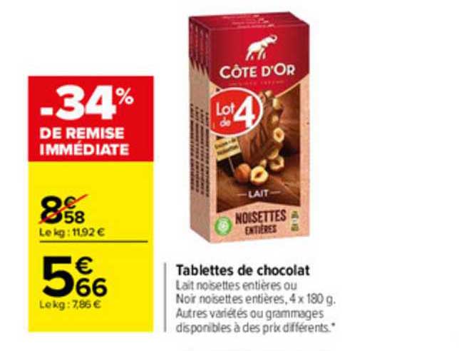 Tablettes De Chocolat Côte D'or