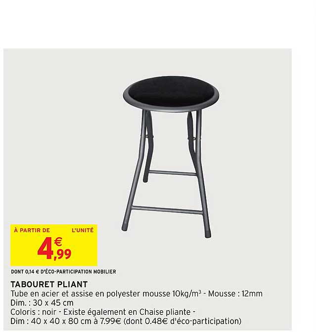 Tabouret Pliant