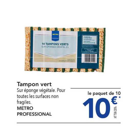 tampon vert metro professional