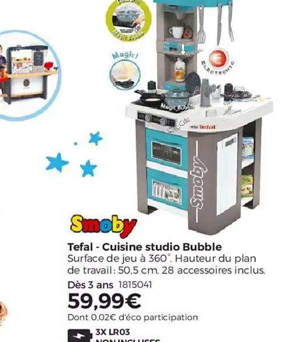 tefal cuisine studio bubble smoby