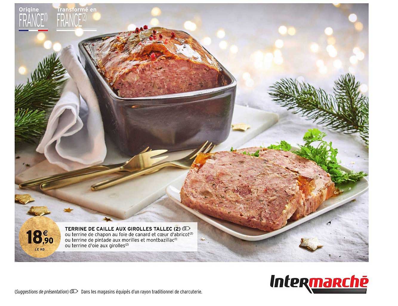 terrine de caille aux girolles tallec