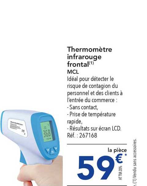 Thermomètre Infrarouge Frontal Mcl