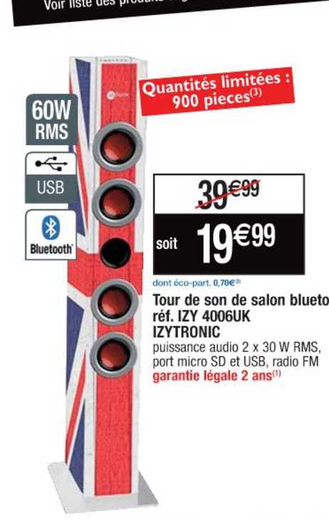 Tour De Son De Salon Bluetooth Izytronic