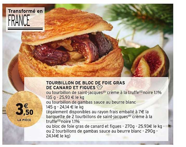 tourbillon de bloc foie gras de canard et figues