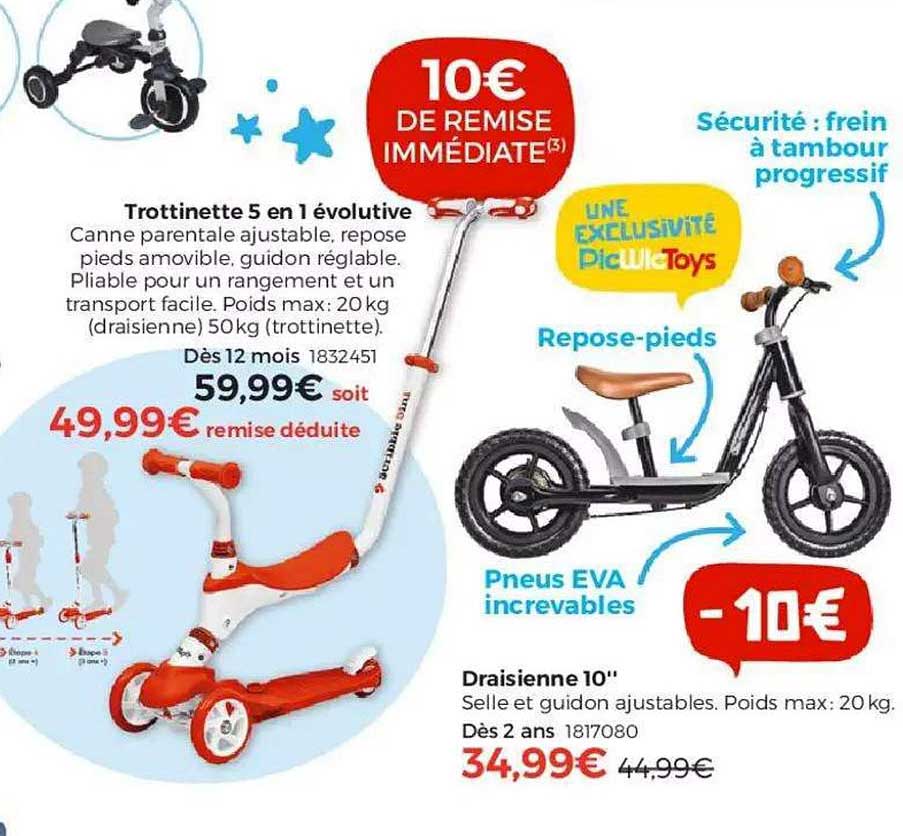 trottinette 5 en 1 évolutive