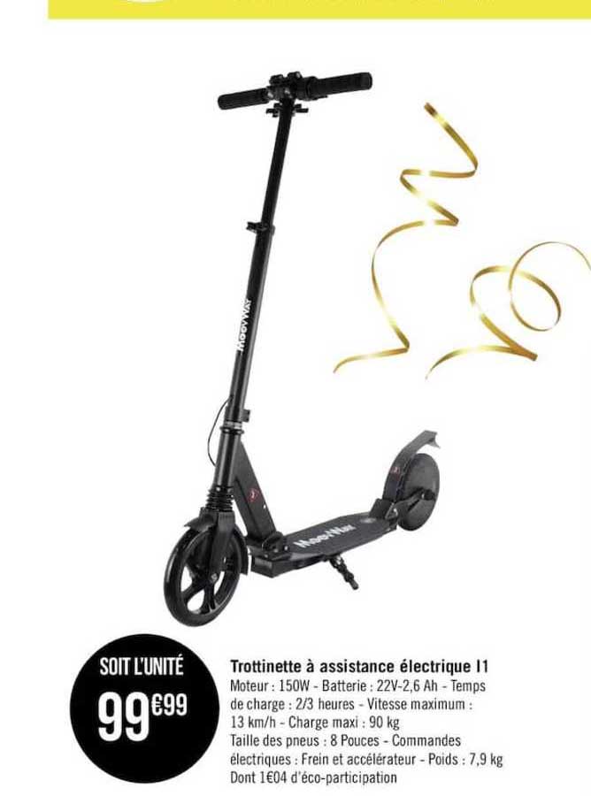 trottinette à assistance électrique