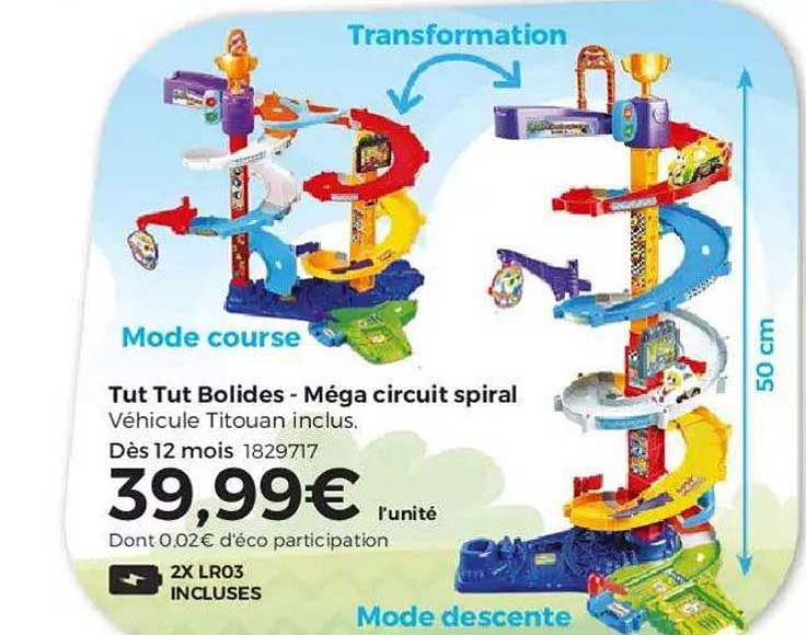 tut tut bolides méga circuit spiral