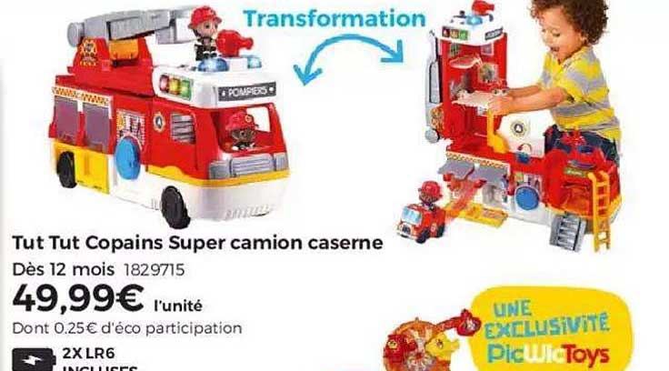 tut tut copains super camion caserne