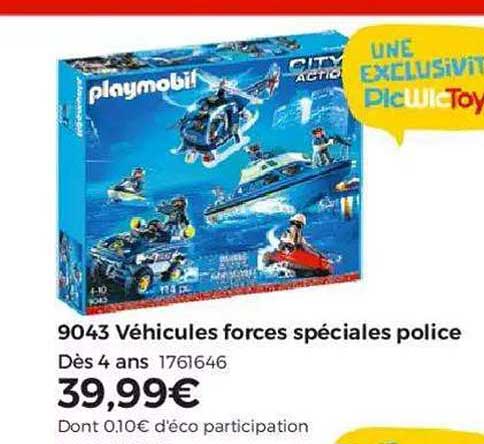 véhicules forces spéciales police playmobil