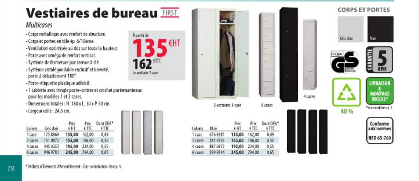 vestiaires de bureau