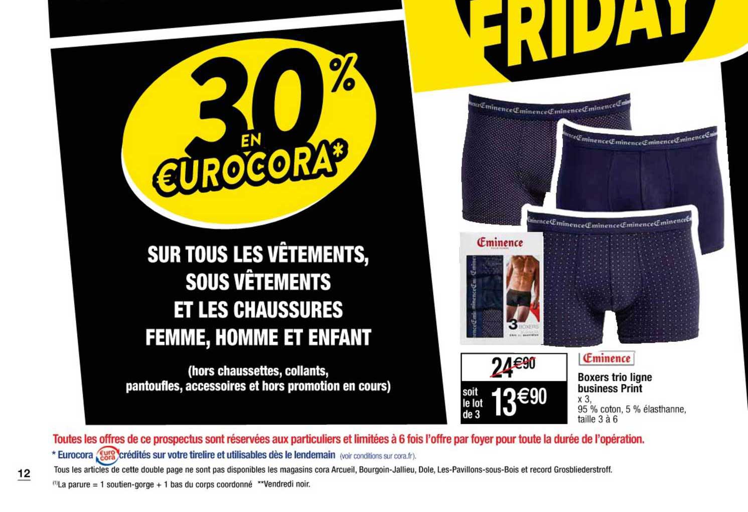 vêtements, sous vêtements et les chaussures femme, homme et enfant , boxers trio ligne business print eminence