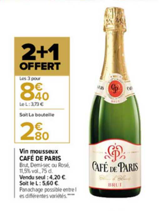 Vin Mousseux Café De Paris