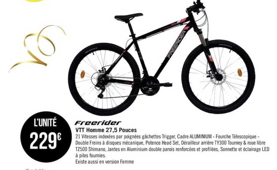 vtt homme 27,5 pouces freerider