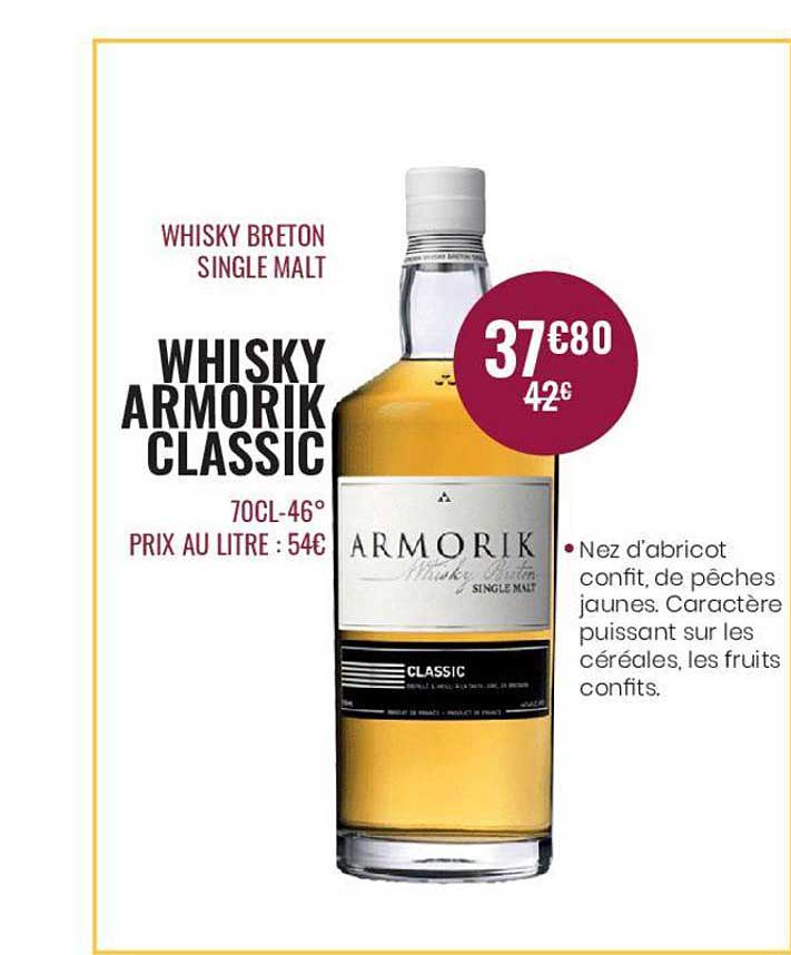 Whisky Armorik Classic Whisky Breton Single Malt