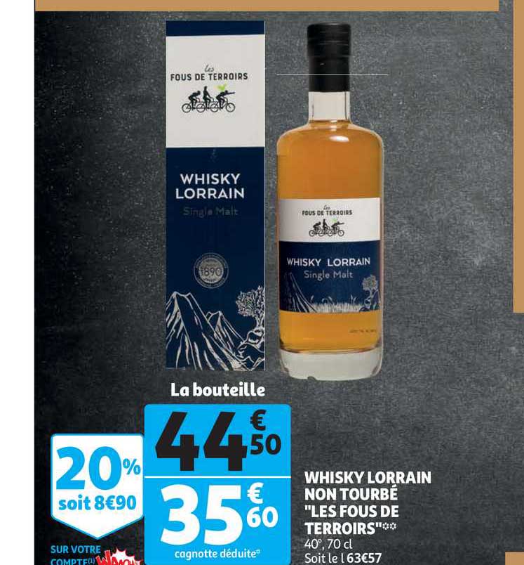 whisky lorrain non tourbé "les fous de terroirs"
